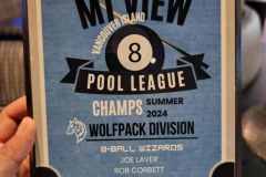 Vancouver Island Pool League Plaque